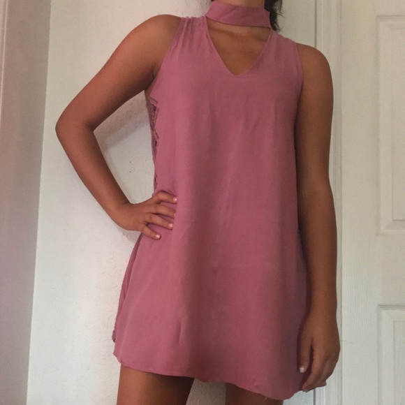 Francesca's Collections Dresses & Skirts - Francesca’s pink high neck dress. Worn twice!!! Francesca's Collections Dresses & Skirts - Francesca’s pink high neck dress. Worn twice!!!
